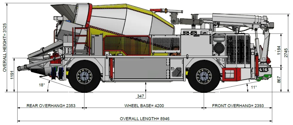 TMX6BPC Combo 6000 Jacon Shotcrete Machine & Mixer